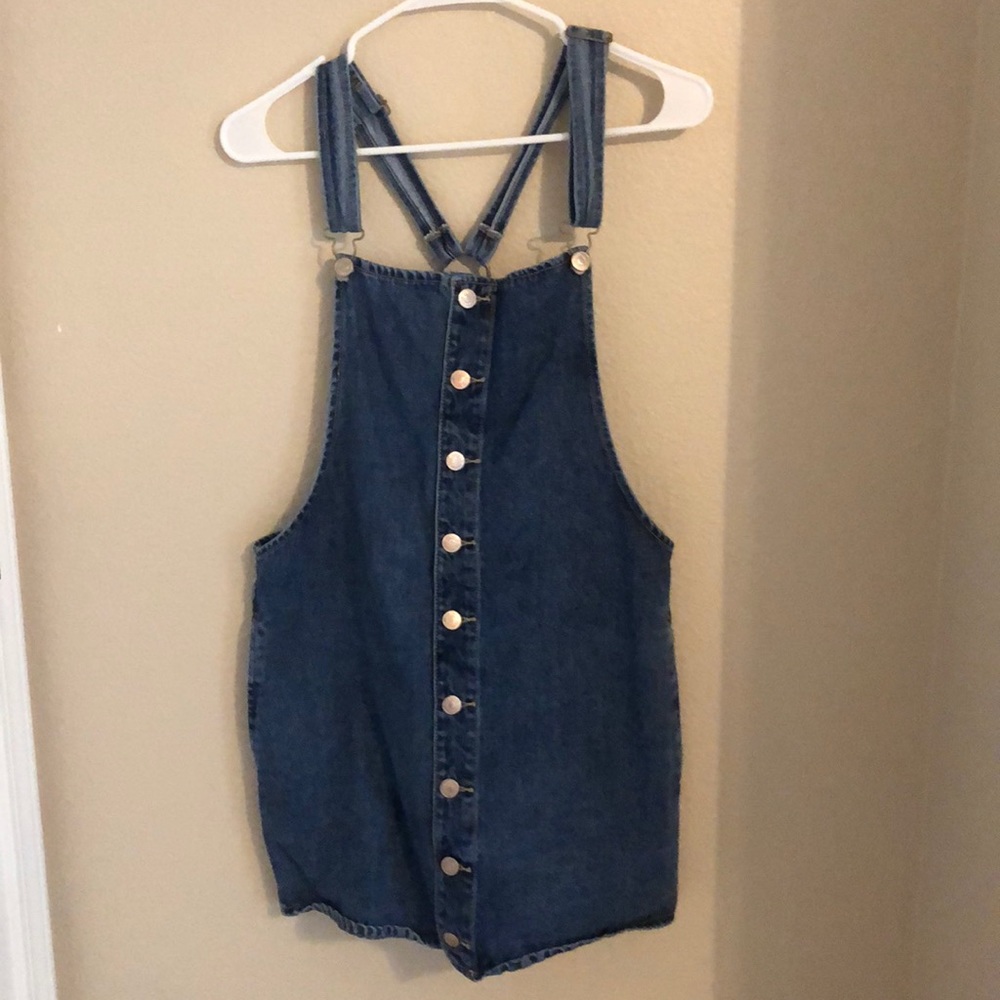 Jean overall dress